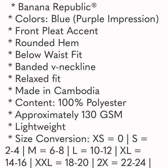 Banana Republic Women's V-Neck Front Pleat Relaxed Fit Blouse Top - Picture 4 of 6